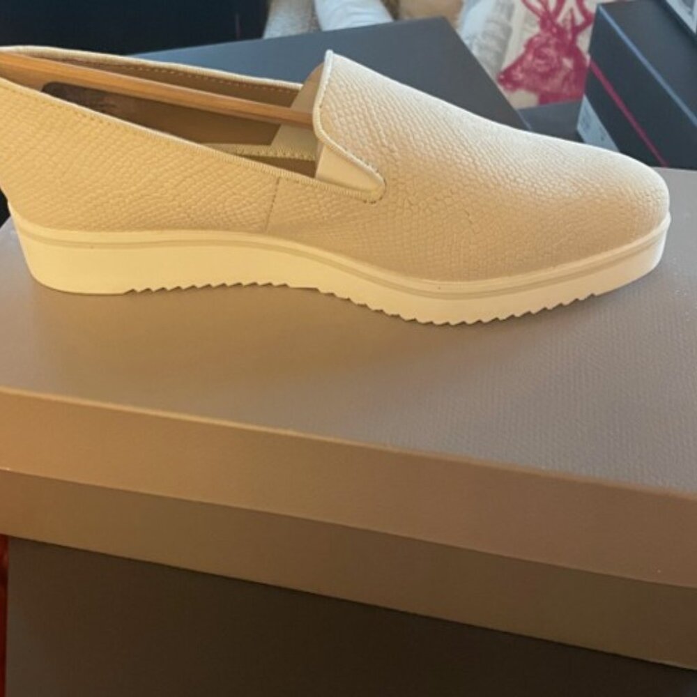 Franco Sarto Fabrina Leather Slip-On Size 5.5M - Vanilla